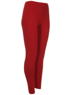 ZAZOU LEGGING DARK RED LANG