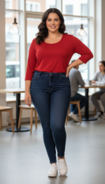 ZAZOU SHIRT AMY D.RED - Afbeelding 2