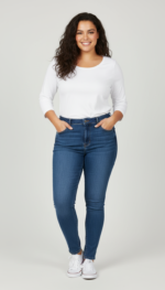 SHIRT AMY 3/4 MOUW WIT - Afbeelding 2