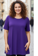 ZAZOU A-LIJN SHIRT KORTE MOUW PAARS