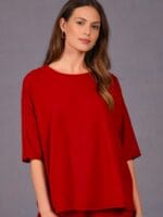 SHIRT MERY KORT D.RED