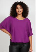 SHIRT MERY KORT D.FUCHSIA