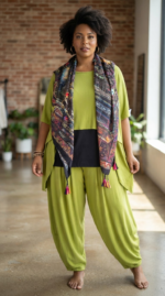BROEK LIA - OLIVEGREEN - Afbeelding 2