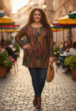 SHIRT A-LIJN LANGE MOUW TIE DYE - Afbeelding 2