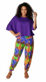 BROEK LIA - FLORAL BIOLOGISCHE KATOEN