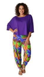 BROEK LIA - FLORAL BIOLOGISCHE KATOEN - Afbeelding 2