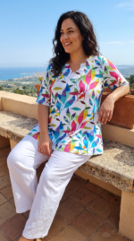 SHIRT A-LINE TRAPHALS BLAD - Afbeelding 2