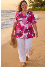 SHIRT A-LINE TRAPHALS FUCHSIA - Afbeelding 2