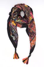 SJAAL BOHEMIAN PRINT MET KWASTJES - Afbeelding 2